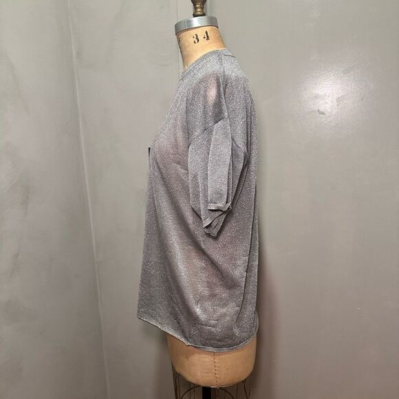 Zara oversized metallic top - Picture 3 of 5